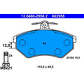 set placute frana,frana disc 13.0460-2958.2 ATE