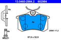 Set placute frana ATE 13.0460-2984.2