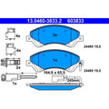 set placute frana,frana disc 13.0460-3833.2 ATE