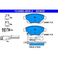 set placute frana,frana disc 13.0460-3835.2 ATE