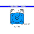 set placute frana,frana disc 13.0460-4047.2 ATE