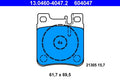 Set placute frana ATE 13.0460-4047.2