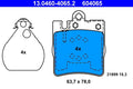 Set placute frana ATE 13.0460-4065.2
