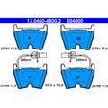 set placute frana,frana disc 13.0460-4800.2 ATE