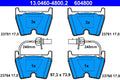 Set placute frana ATE 13.0460-4800.2