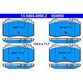 set placute frana,frana disc 13.0460-4990.2 ATE