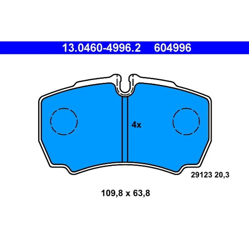 set placute frana,frana disc 13.0460-4996.2 ATE