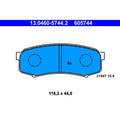set placute frana,frana disc 13.0460-5744.2 ATE