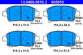 Set placute frana ATE 13.0460-5810.2