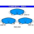 set placute frana,frana disc 13.0460-5813.2 ATE