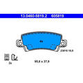 set placute frana,frana disc 13.0460-5819.2 ATE