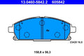 Set placute frana ATE 13.0460-5842.2