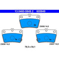 set placute frana,frana disc 13.0460-5849.2 ATE