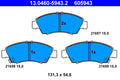 Set placute frana ATE 13.0460-5943.2