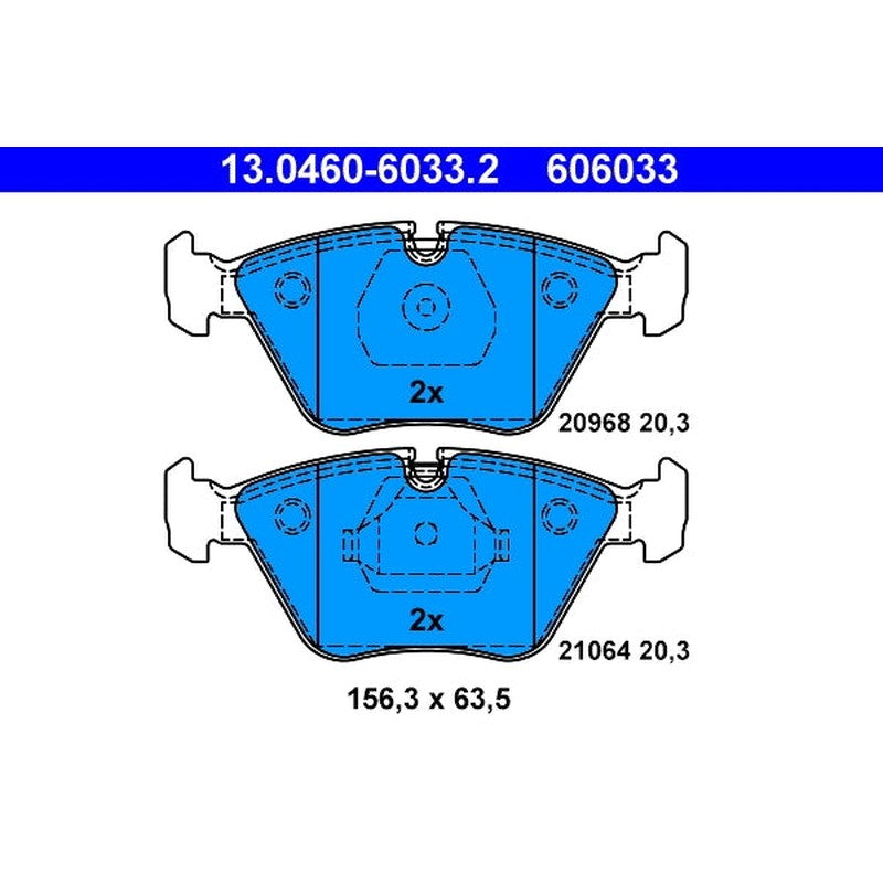 set placute frana,frana disc 13.0460-6033.2 ATE
