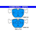 set placute frana,frana disc 13.0460-7078.2 ATE