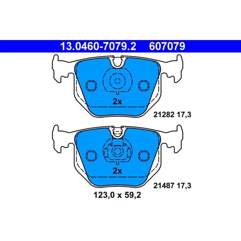 set placute frana,frana disc 13.0460-7079.2 ATE