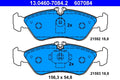 Set placute frana ATE 13.0460-7084.2