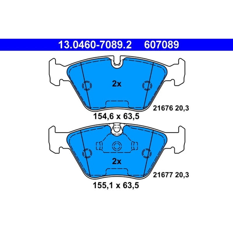 set placute frana,frana disc 13.0460-7089.2 ATE