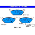 set placute frana,frana disc 13.0460-7117.2 ATE