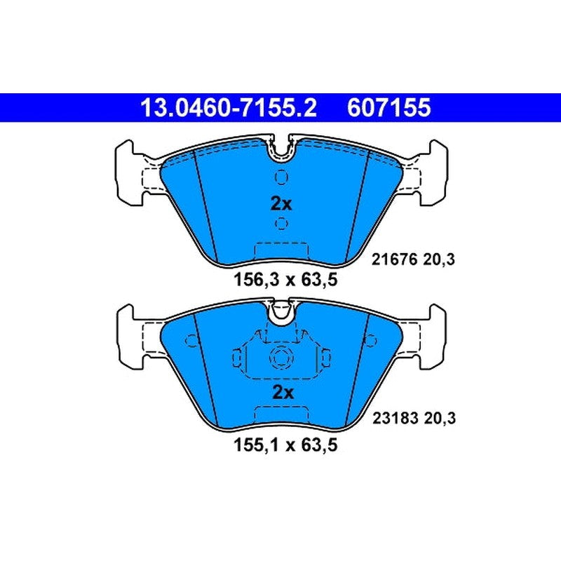 set placute frana,frana disc 13.0460-7155.2 ATE