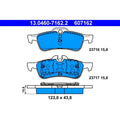 set placute frana,frana disc 13.0460-7162.2 ATE
