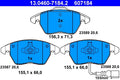 Set placute frana ATE 13.0460-7184.2