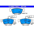 set placute frana,frana disc 13.0460-7190.2 ATE