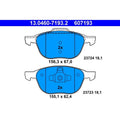 set placute frana,frana disc 13.0460-7193.2 ATE