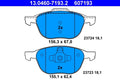 Set placute frana ATE 13.0460-7193.2