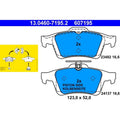 set placute frana,frana disc 13.0460-7195.2 ATE