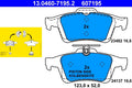 Set placute frana ATE 13.0460-7195.2