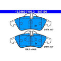 set placute frana,frana disc 13.0460-7196.2 ATE