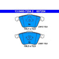 set placute frana,frana disc 13.0460-7204.2 ATE
