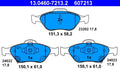 Set placute frana ATE 13.0460-7213.2