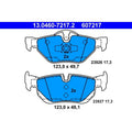 set placute frana,frana disc 13.0460-7217.2 ATE