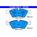 Set placute frana ATE 13.0460-7220.2