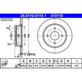 Disc frana 24.0110-0115.1 ATE