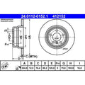 Disc frana 24.0112-0152.1 ATE