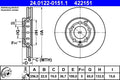 Disc frana ATE 24.0122-0151.1