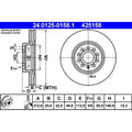 Disc frana 24.0125-0158.1 ATE