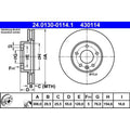 Disc frana 24.0130-0114.1 ATE