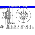Disc frana 24.0130-0175.1 ATE