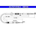 Cablu, frana de parcare 24.3727-0155.2 ATE