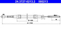 Cablu frana de mana ATE 24.3727-0213.2