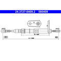 Cablu, frana de parcare 24.3727-0409.2 ATE