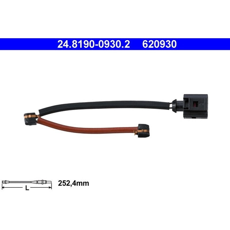 senzor de avertizare,uzura placute de frana 24.8190-0930.2 ATE