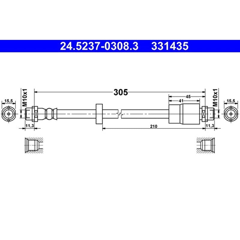 Furtun frana 24.5237-0308.3 ATE