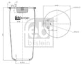 Burduf, suspensie pneumatica 101301 FEBI BILSTEIN