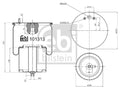 Burduf, suspensie pneumatica 101313 FEBI BILSTEIN